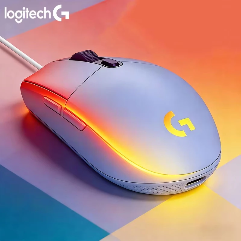 Logitech Mouse G203 - فأرة ألعاب لوجيتك G203 LIGHTSYNC سلكية